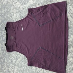 Nike Running Racer Back Top Dri-Fit Size Large - Plum Color